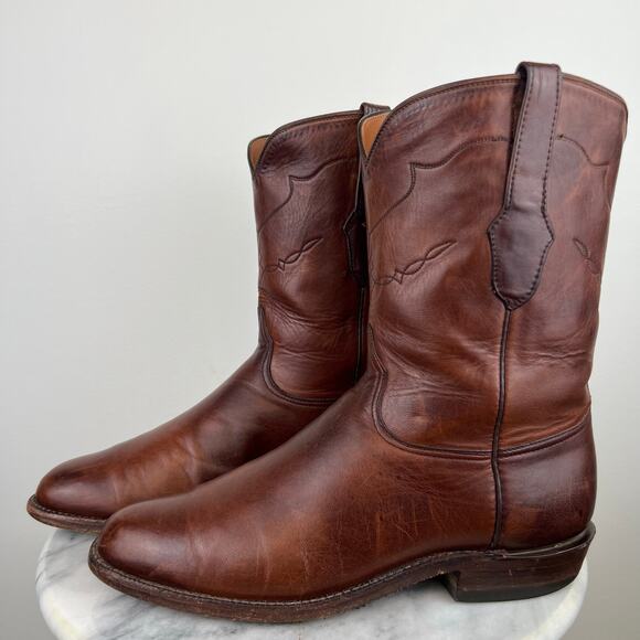 Black Jack Mens Brown Mad Dog Goat Round Toe Roper Boots (Sz 11.5) - Picture 15 of 15